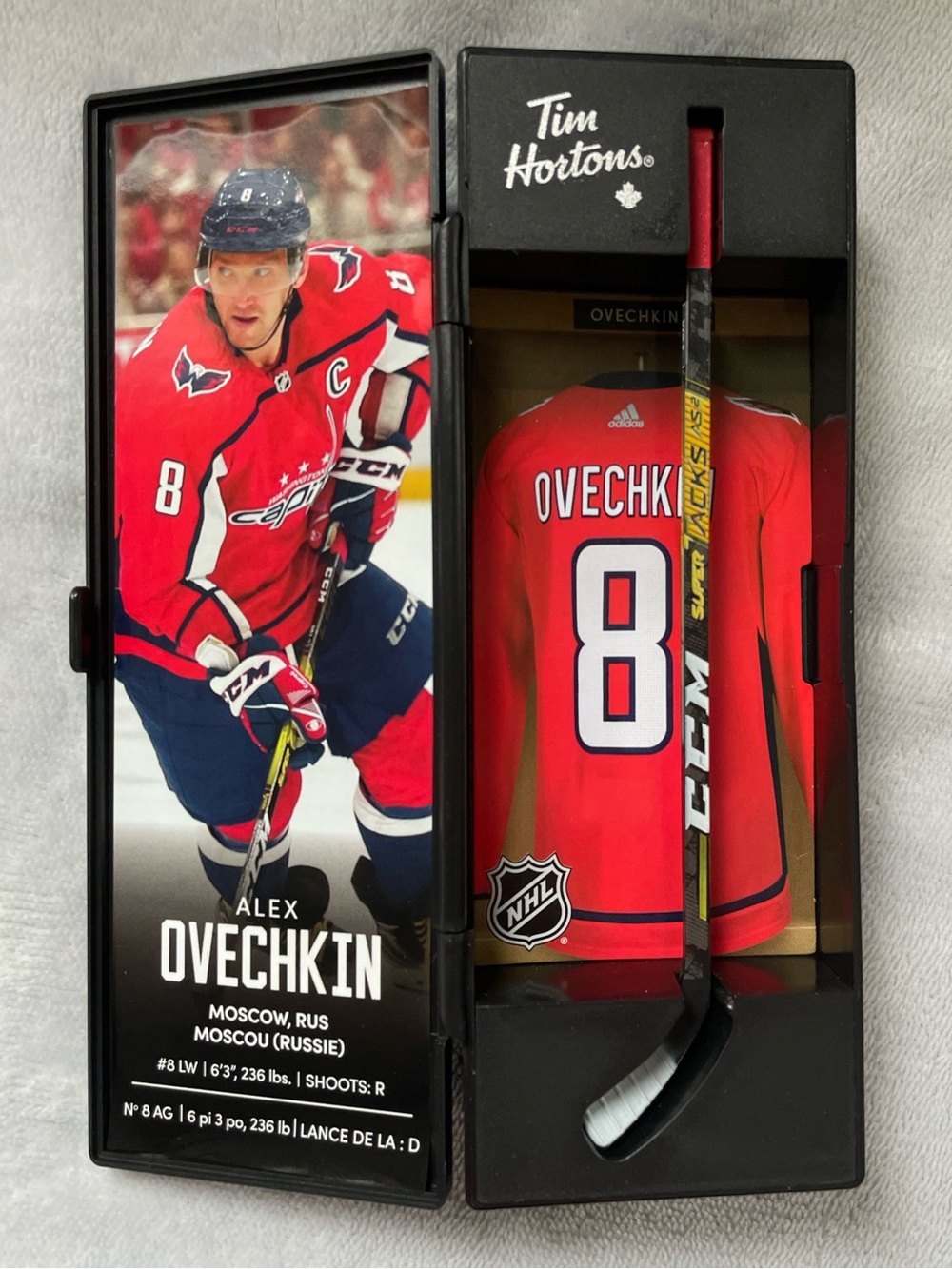 Tim Hortons NHL Superstars Collectable Sticks 2020 - Alex Ovechkin